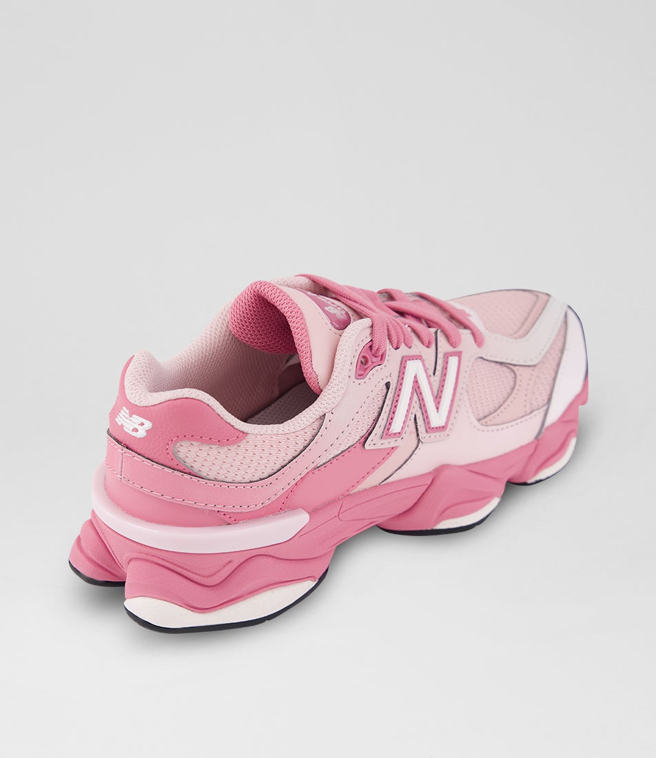 9060 Youth Pink Salt Eraser Mesh Lace Up Sneakers