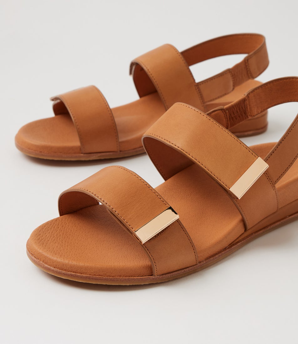 Funkie Tan Leather Sandals
