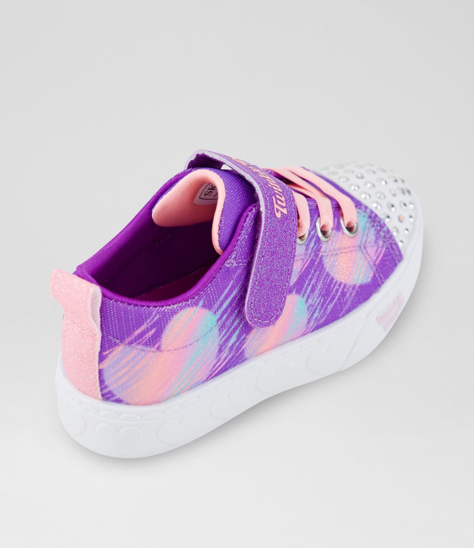 Twinkle Toes Heart Steps Toddler Purple Multi Fabric Sneakers