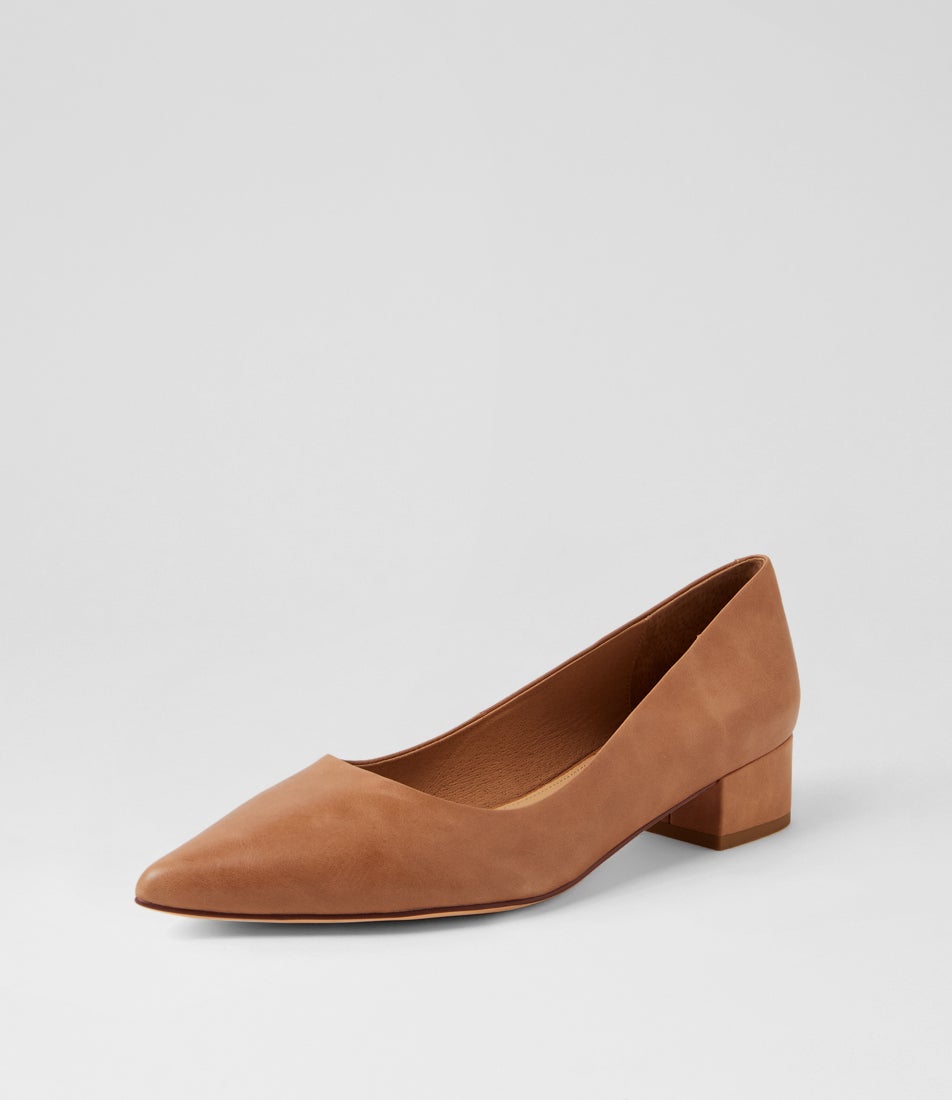 Thego Tan Leather Heels