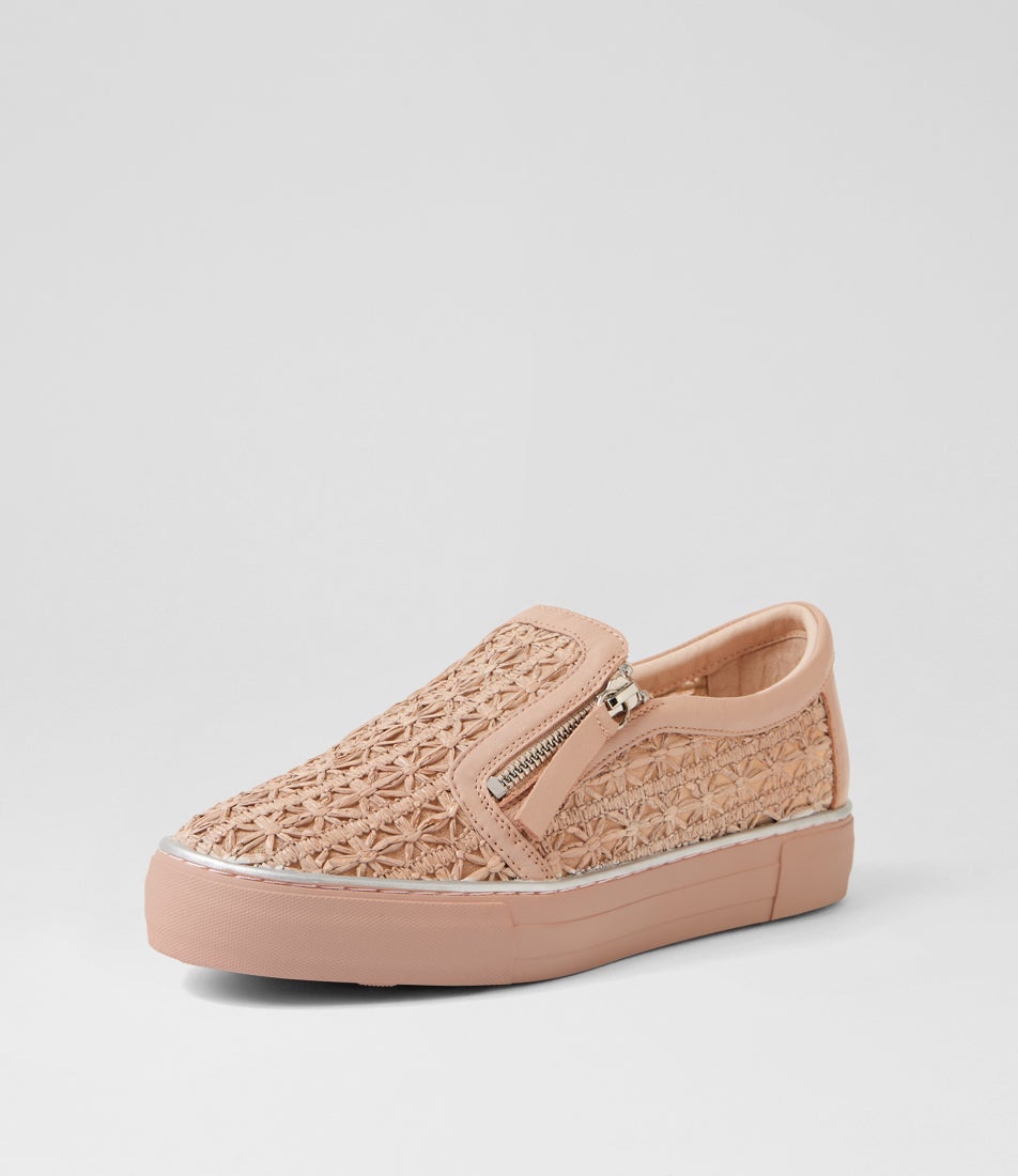 Fita Mushroom Synthetic Raffia Leather Sneakers