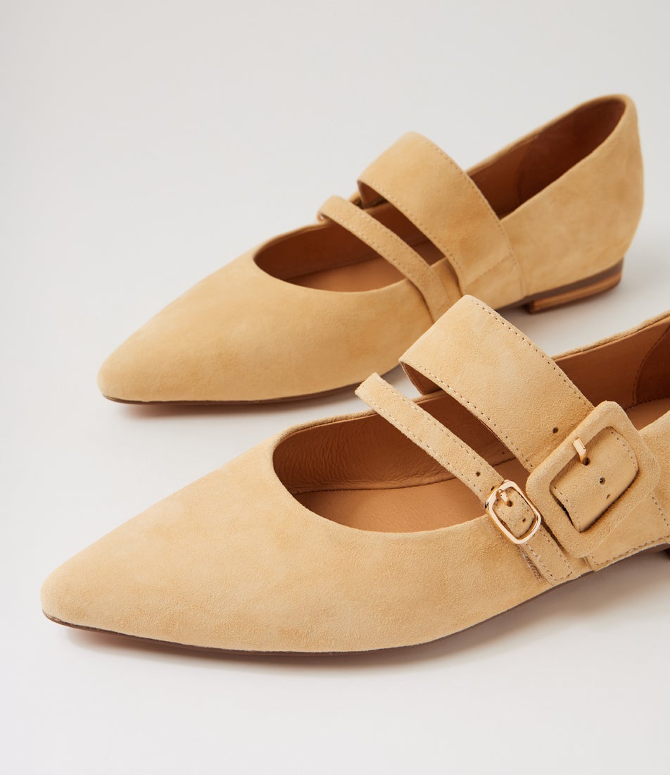 Yexa Butter Suede Mary Janes