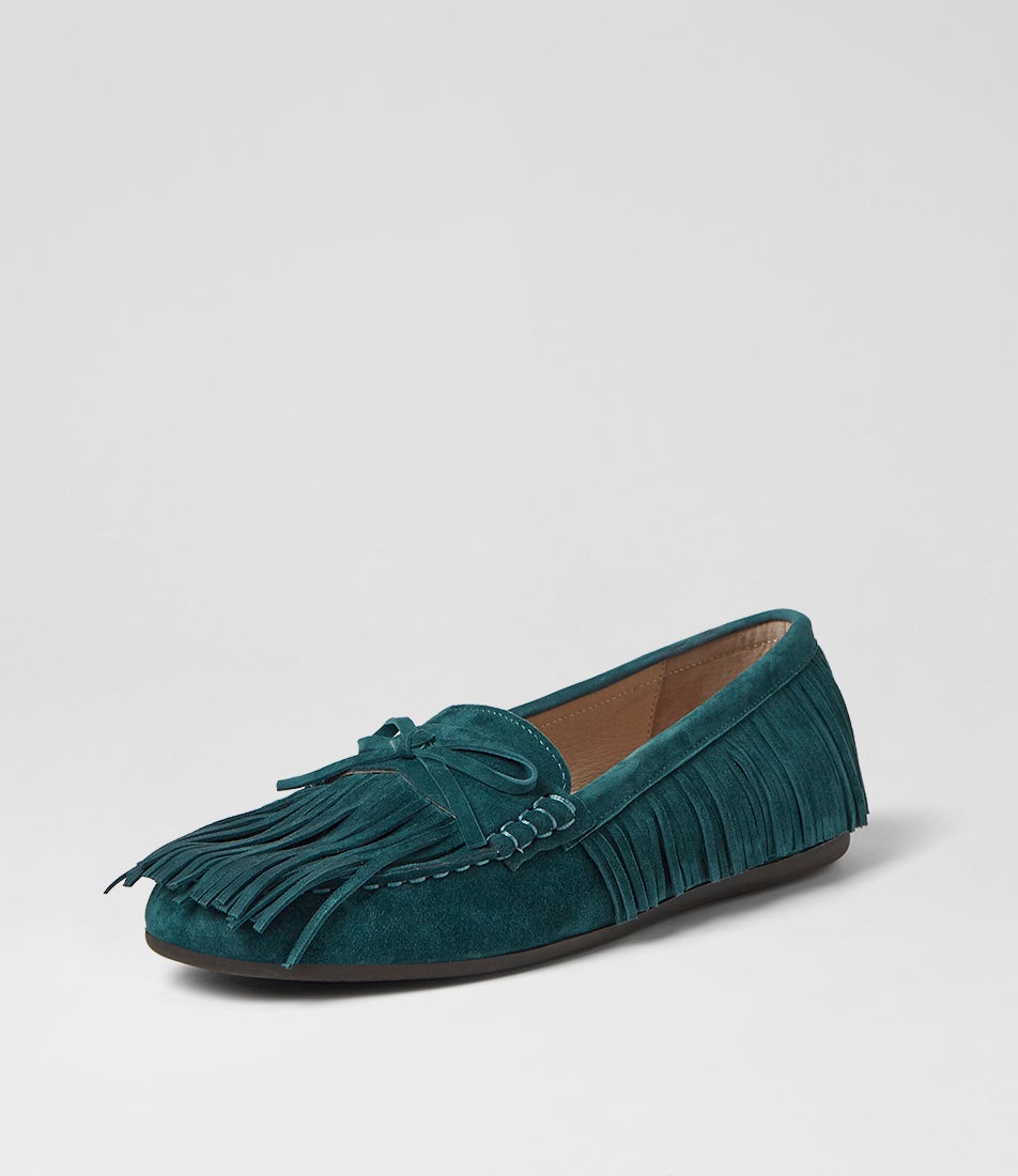 Jyrome Teal Suede Boat Shoes