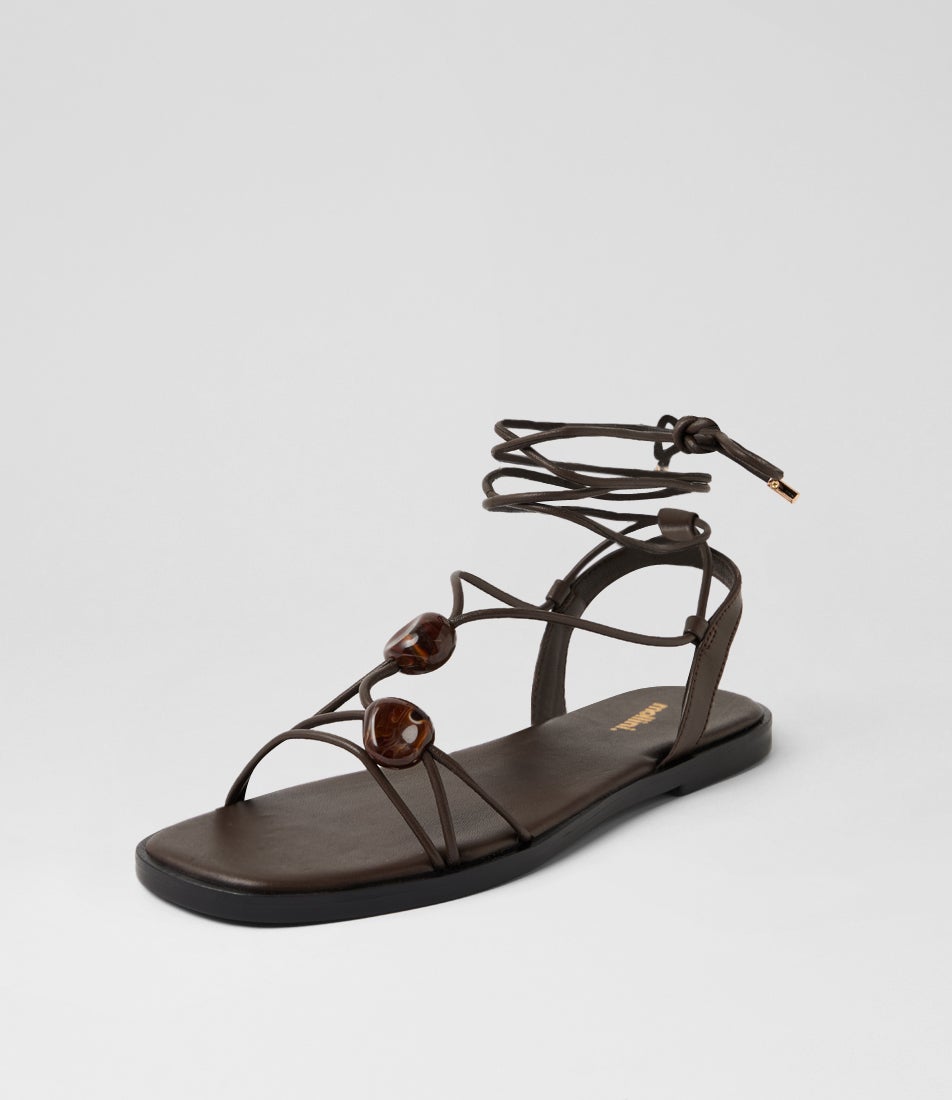 Junix Choc Leather Sandals