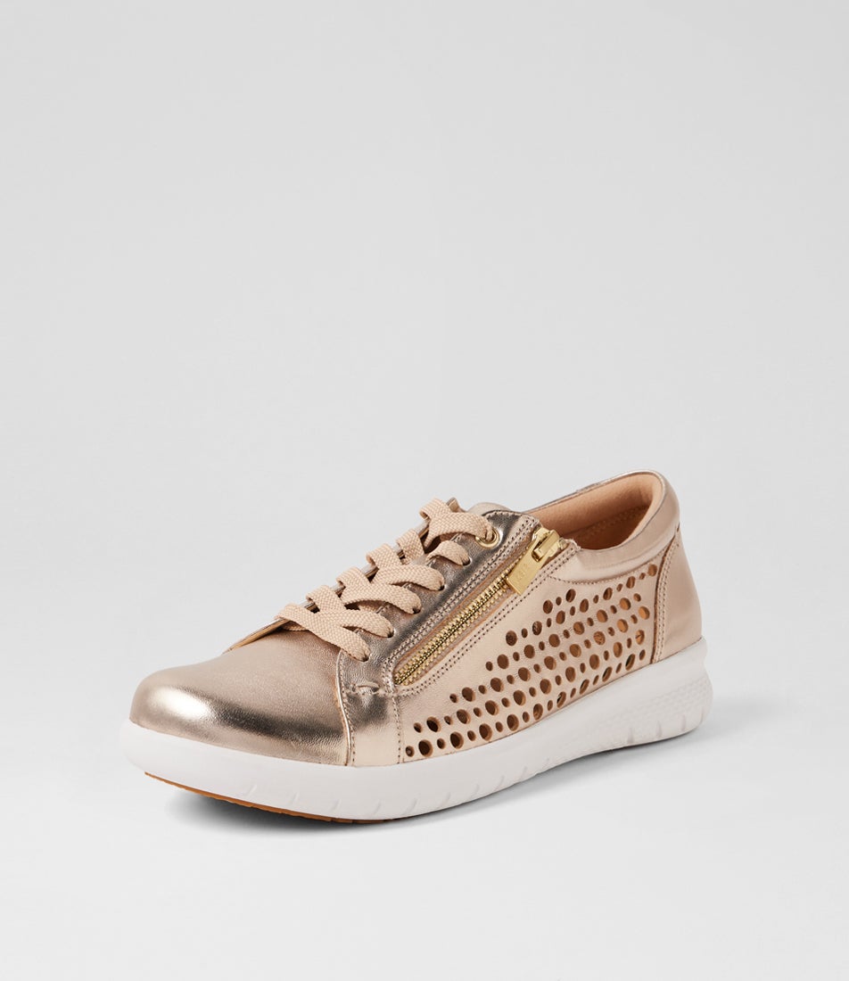 Shovo Xf Platino Leather Sneakers