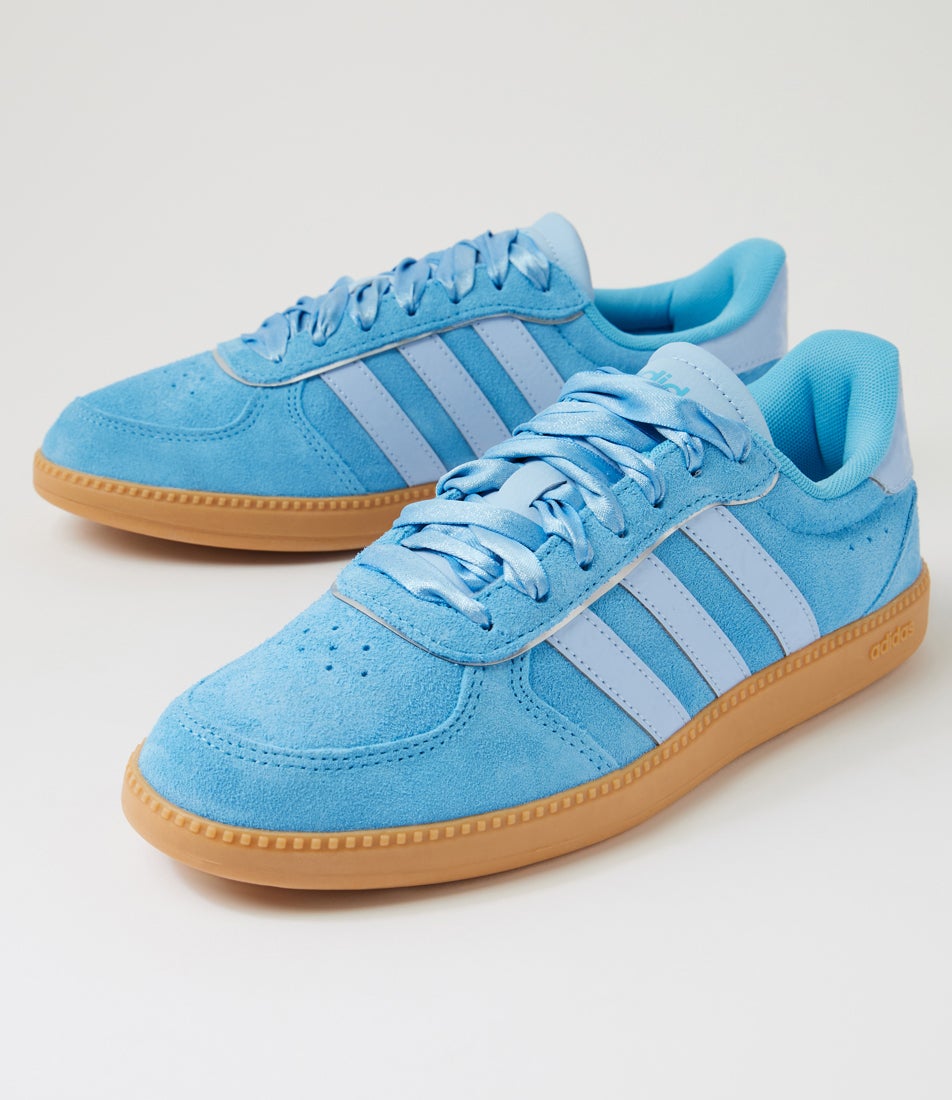 Breaknet Sleek W Semi Blue Burst Glow Fabric Lace Ups