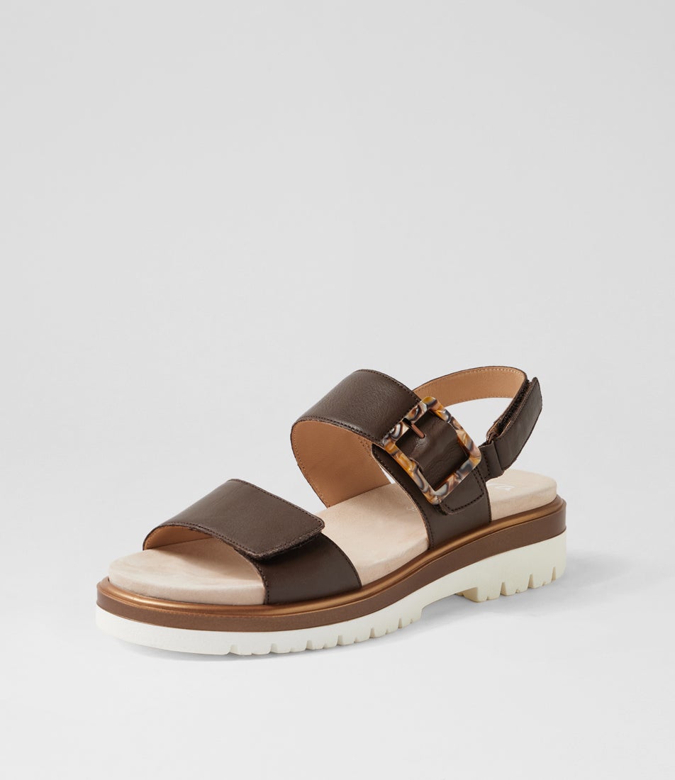 Malaga 3 Mocca Leather Sandals