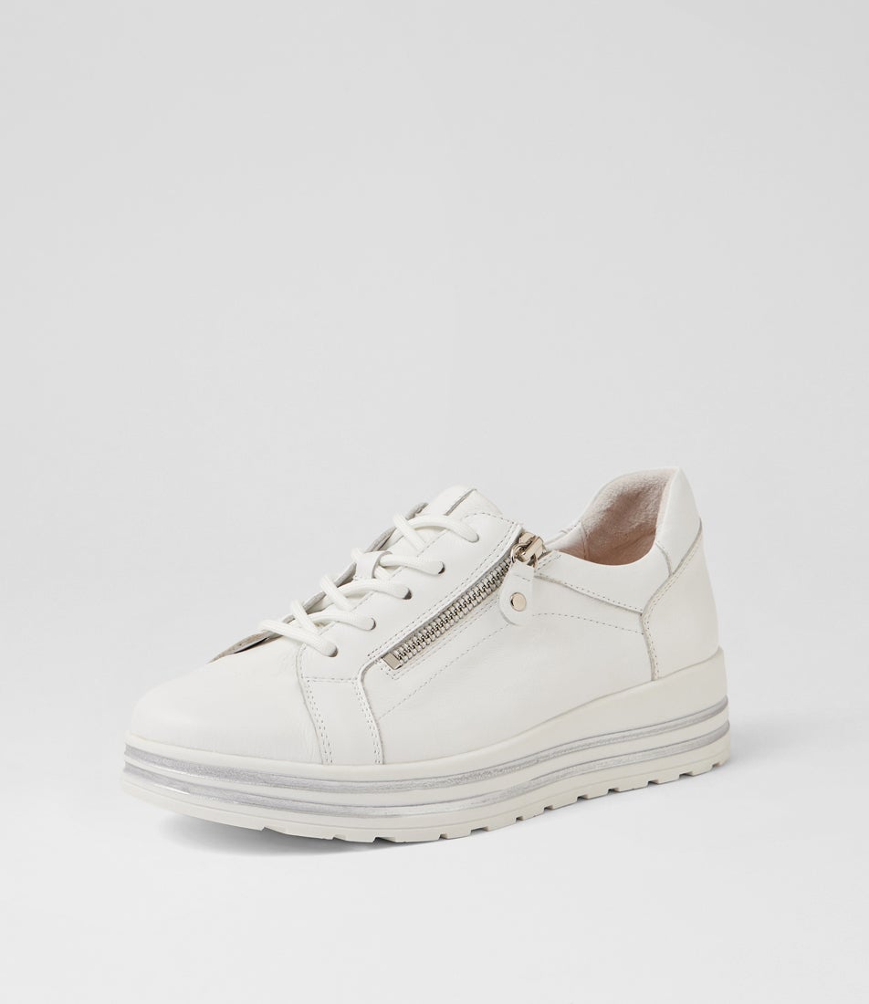 Vamra Xf White Leather Sneakers