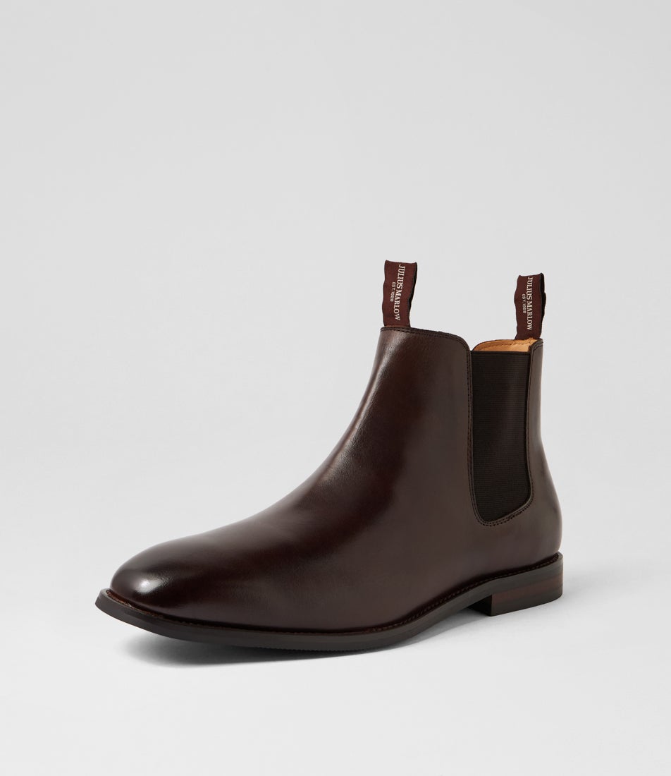 Colt Chocolate Leather Chelsea Boots