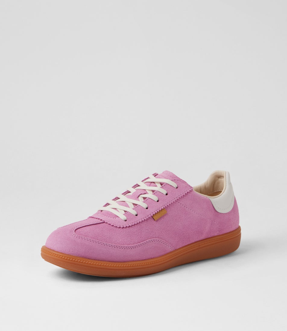 Soft 11 W Lilac Chiffon Bright White Suede Lace Up Sneakers