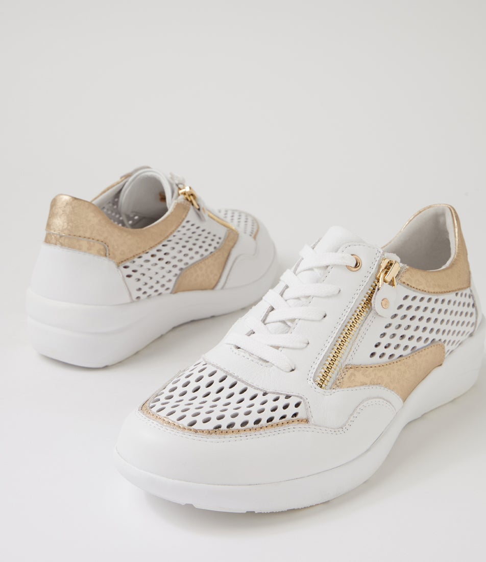 Nipsie W White Gold Cheetah Multi Sneakers