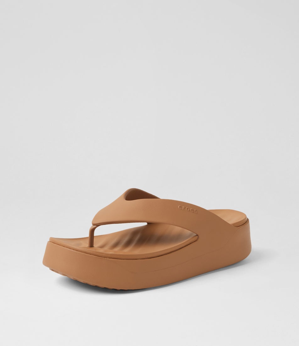 Getaway Platform W Milk Chocolate Eva Thongs