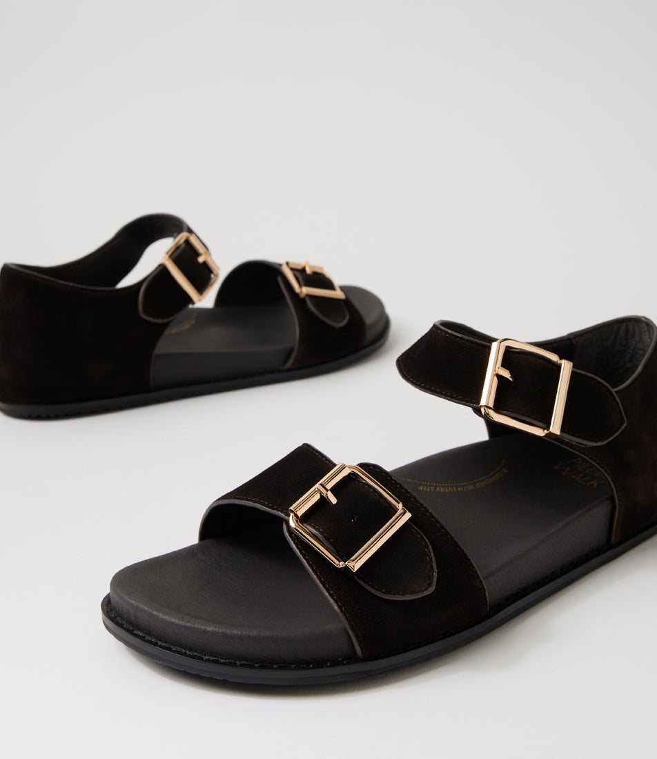Hanka W Choc Suede Sandals