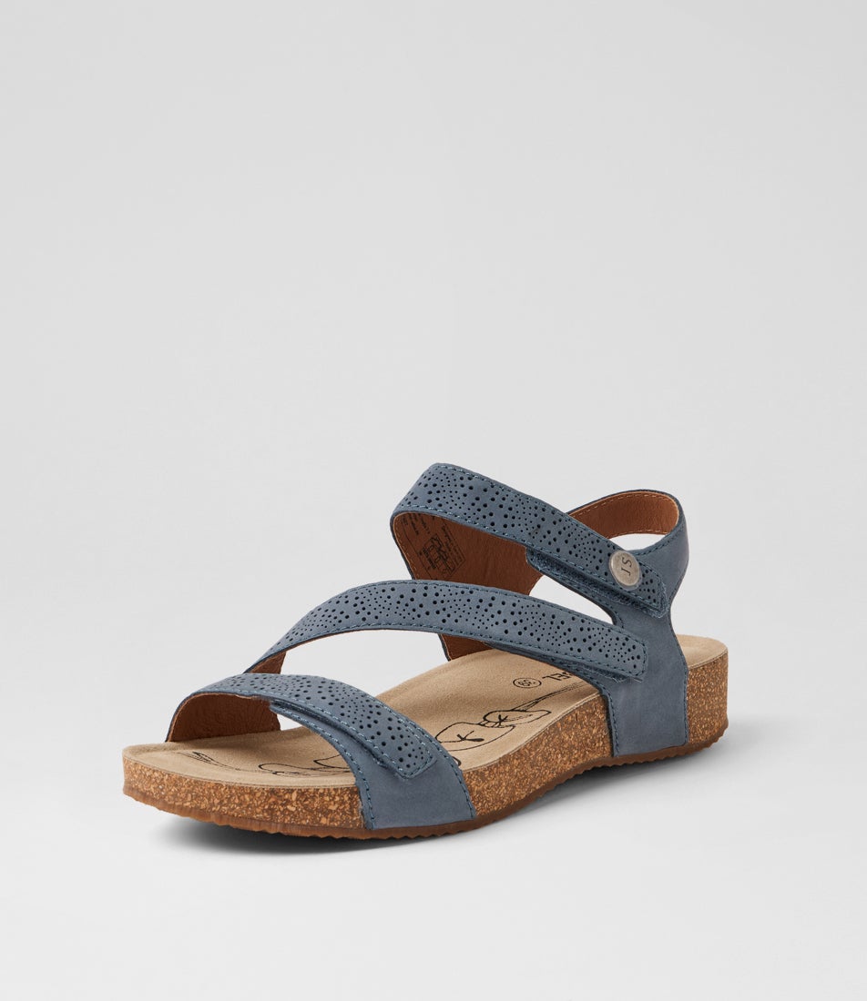 Tonga 78 Indigo Leather Sandals