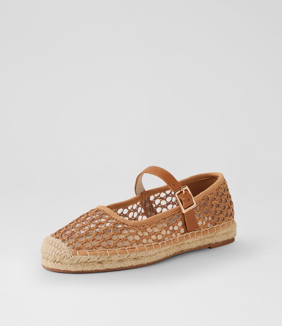 Sinki Tan Woven Leather Espadrilles