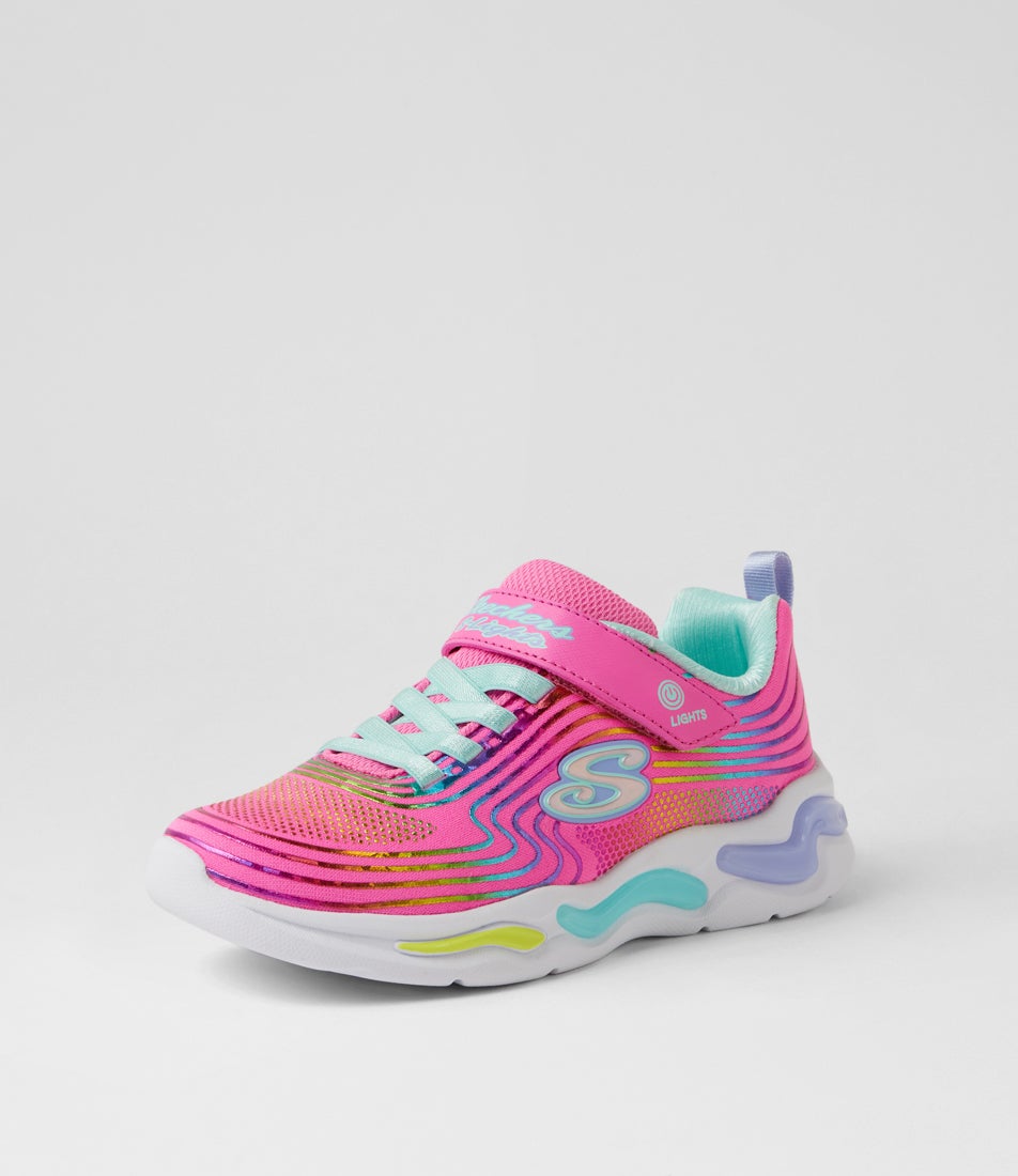 Wavy Beams Junior Pink Multi Mesh Sneakers Wavy Beams Junior Pink Multi Mesh Sneakers