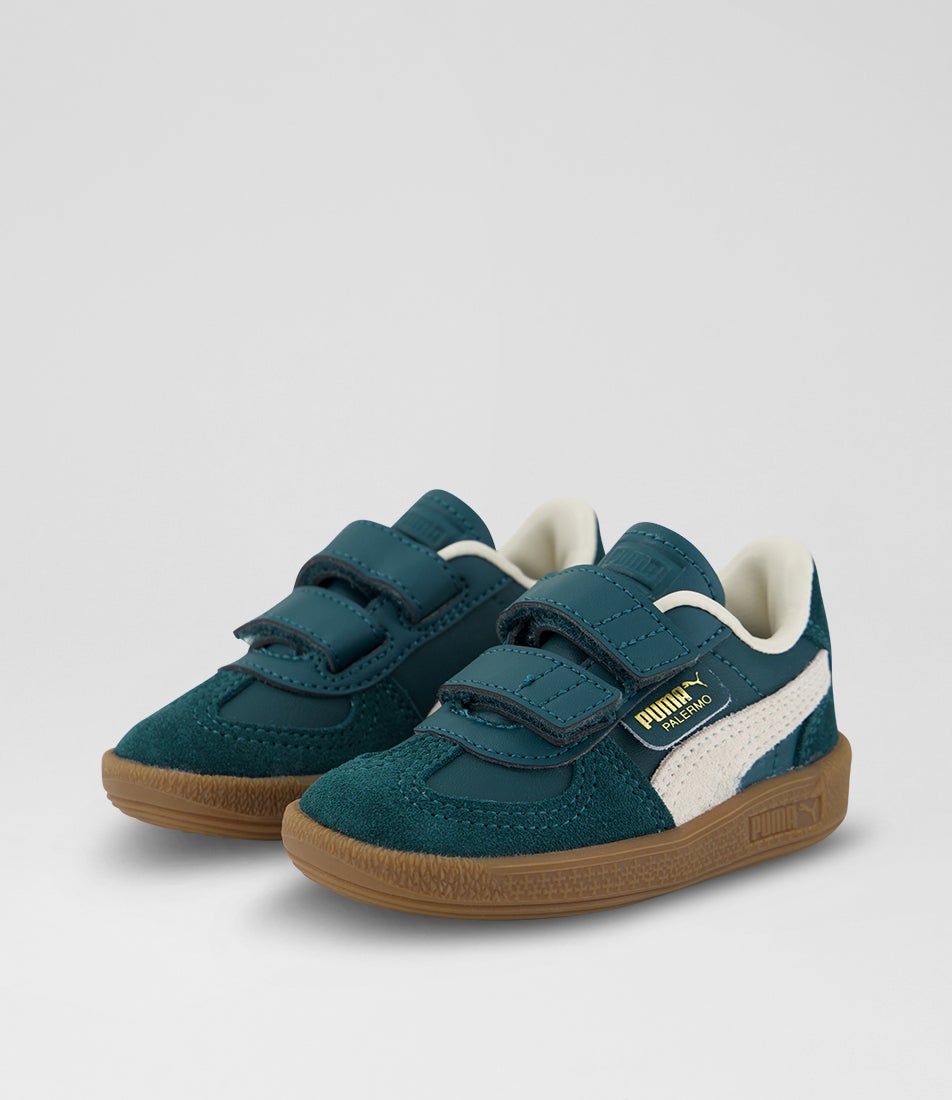 Palermo Toddler Dark Green Alpine Snow Suede Sneakers