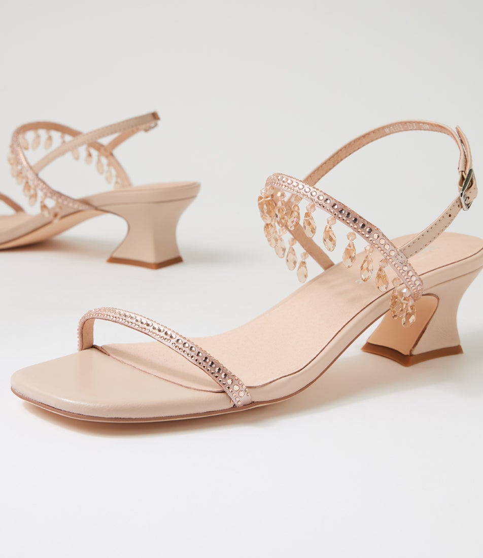 Wabi Nude Leather Mix Sandals