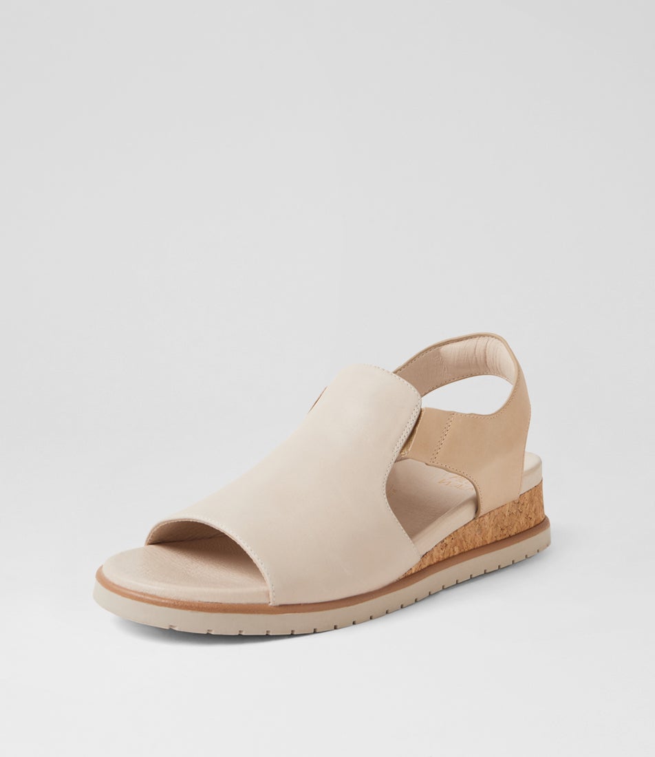 Vibbie W Almond Camel Leather Sandals