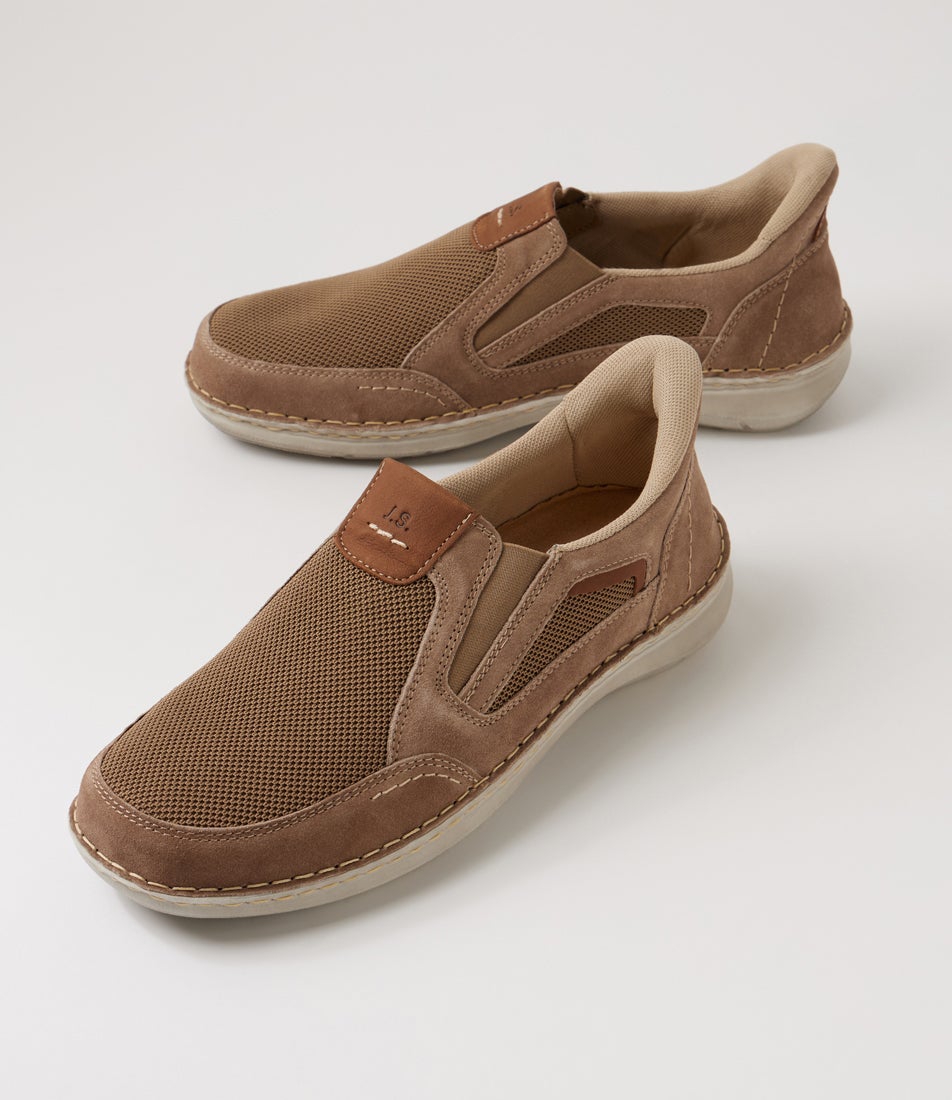 New Anvers 25 Sand Kombi Suede Flat Shoes