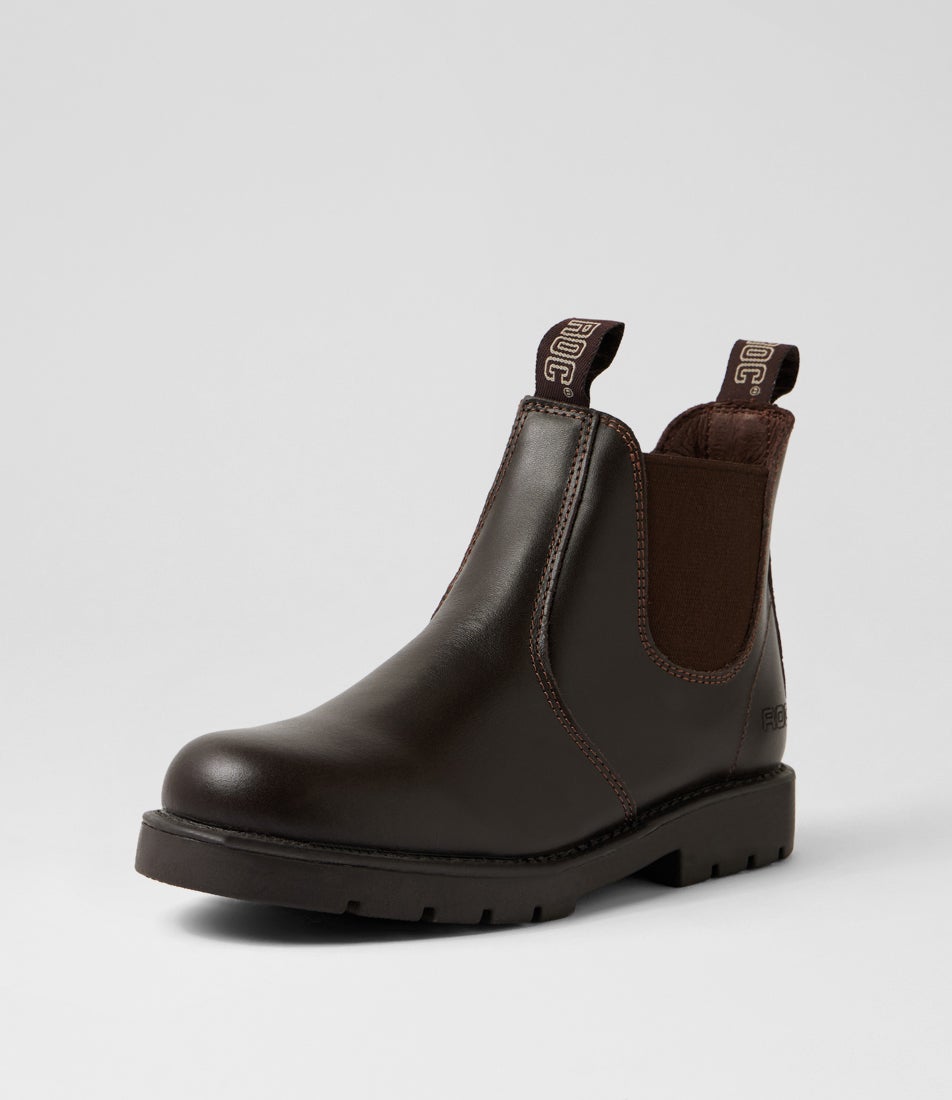 Jumbuk Senior Brown Leather Desert Boots