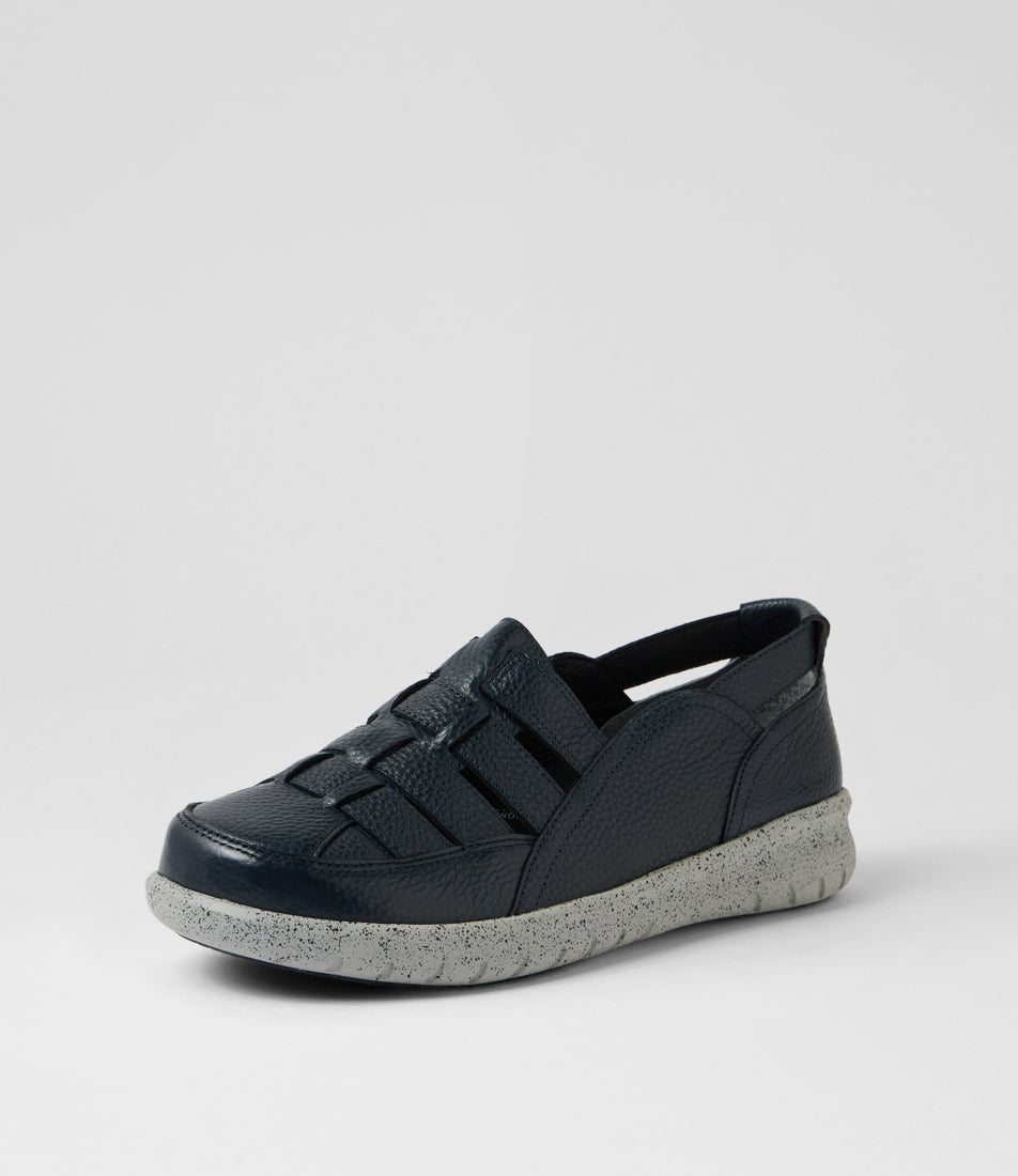 Salma Xw Ink Leather Flat Shoes