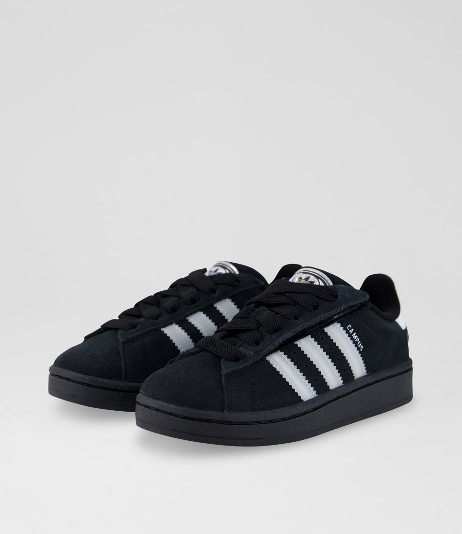 Campus 00 Led Junior Black White Pure Purple Suede Sneakers