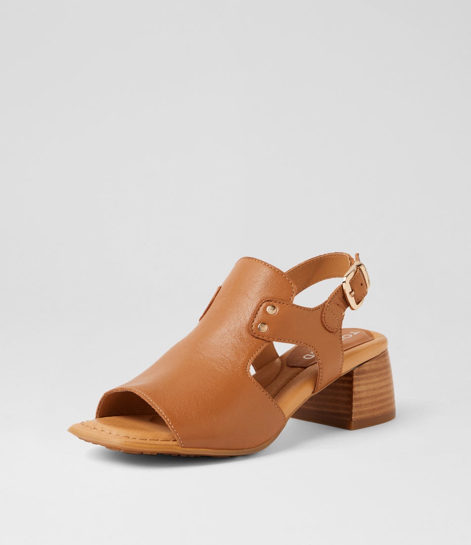Franko Dark Tan Leather Sandals