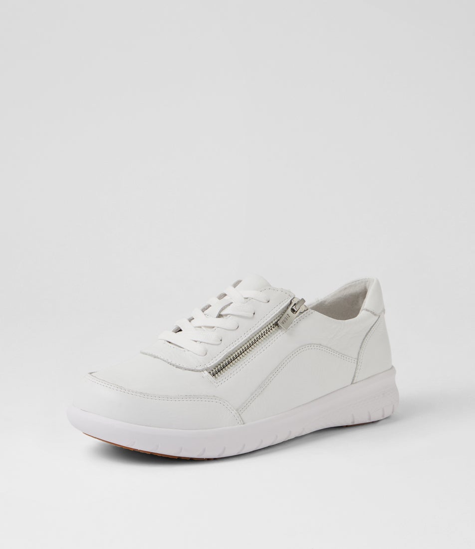 Spela Xw White Leather Sneakers