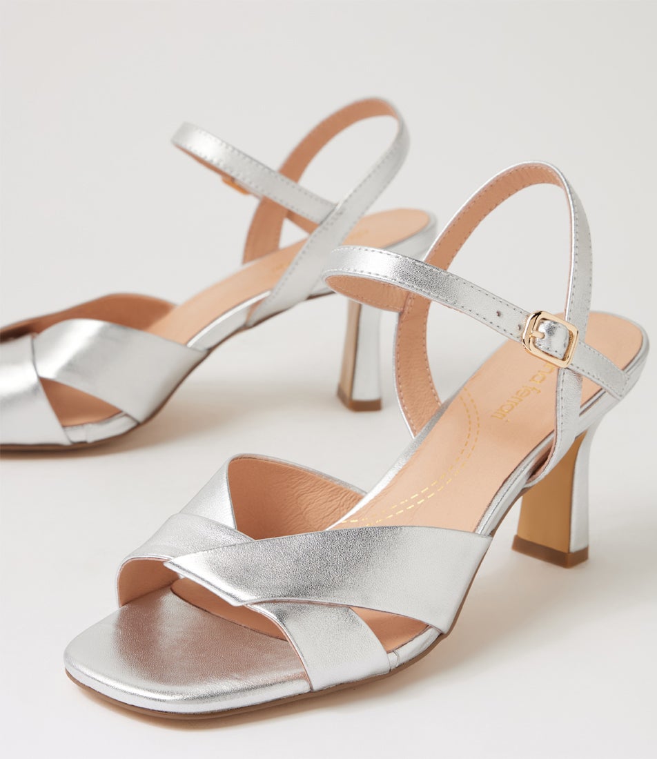 Tinkya Silver Leather Sandals