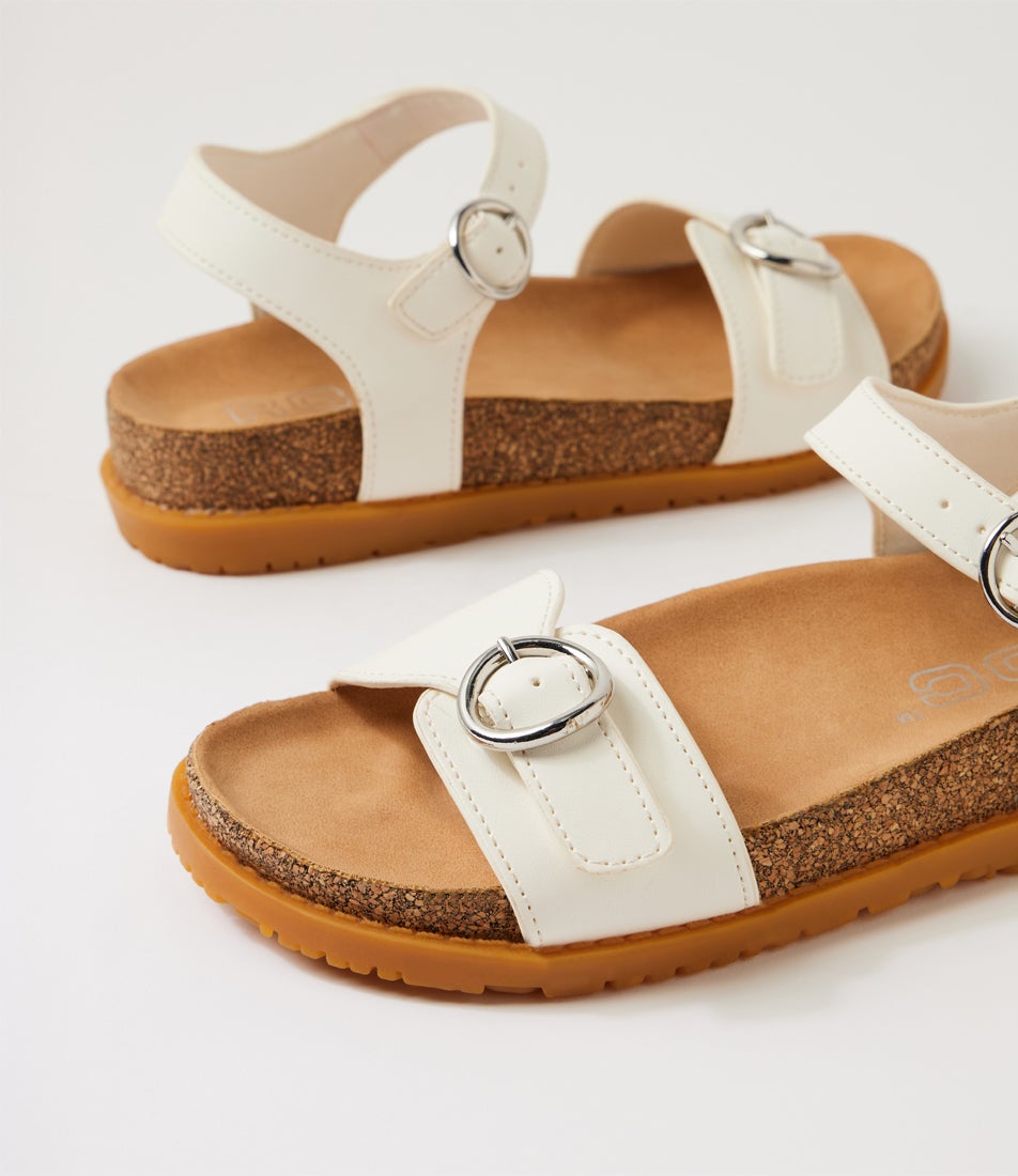 Tyler Youth White Sandals