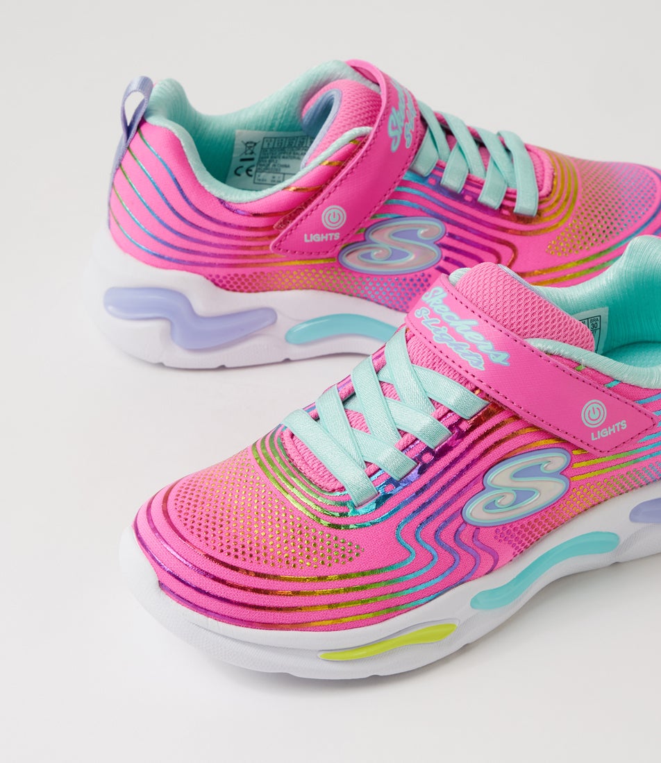 Wavy Beams Junior Pink Multi Mesh Sneakers Wavy Beams Junior Pink Multi Mesh Sneakers
