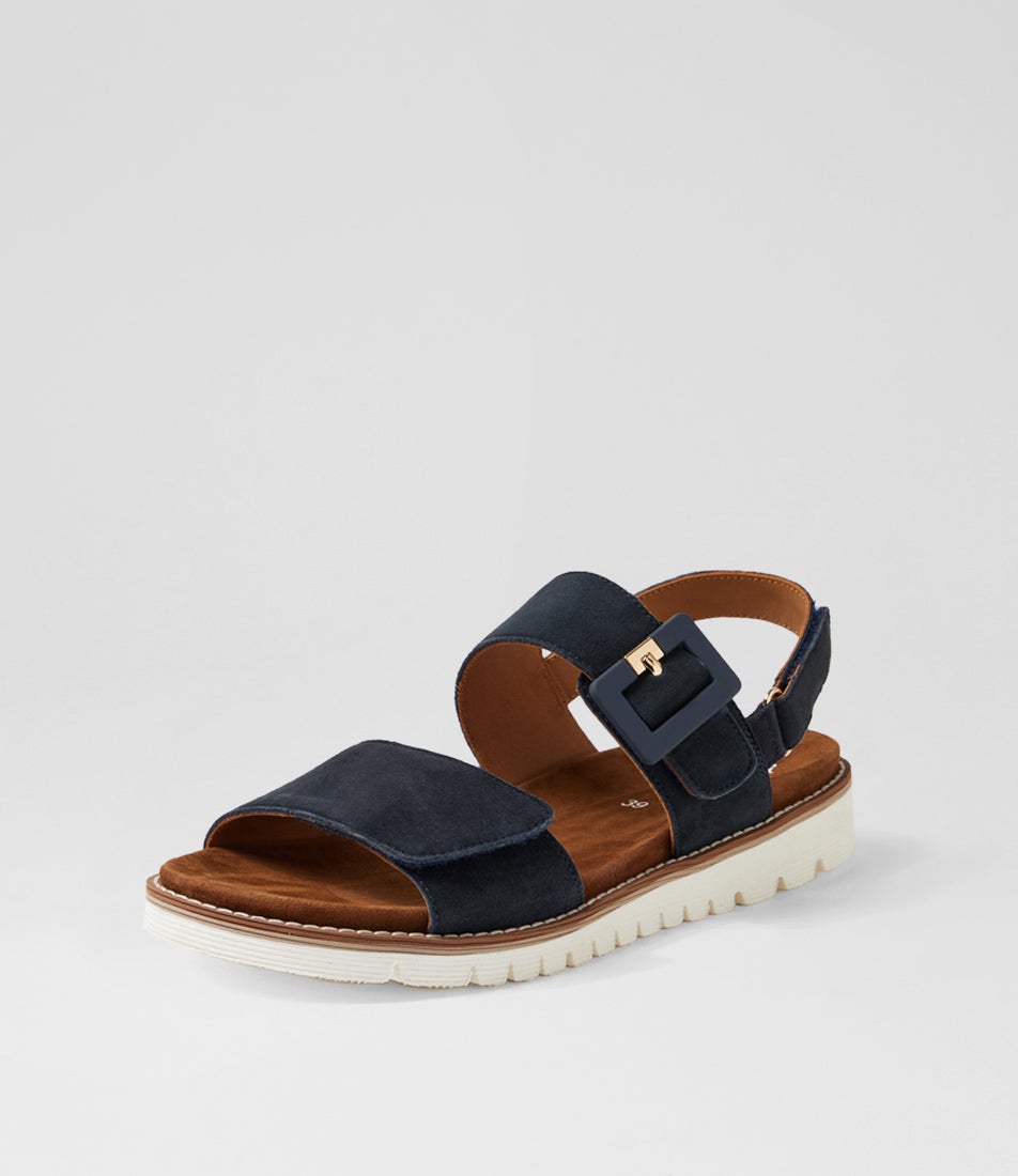 Kent 34 Navy Suede Sandals