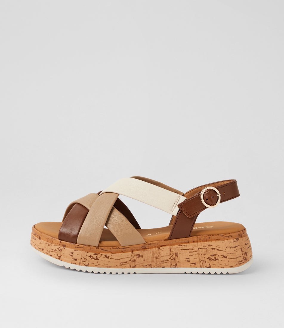 Celo Cognac Multi Sandals