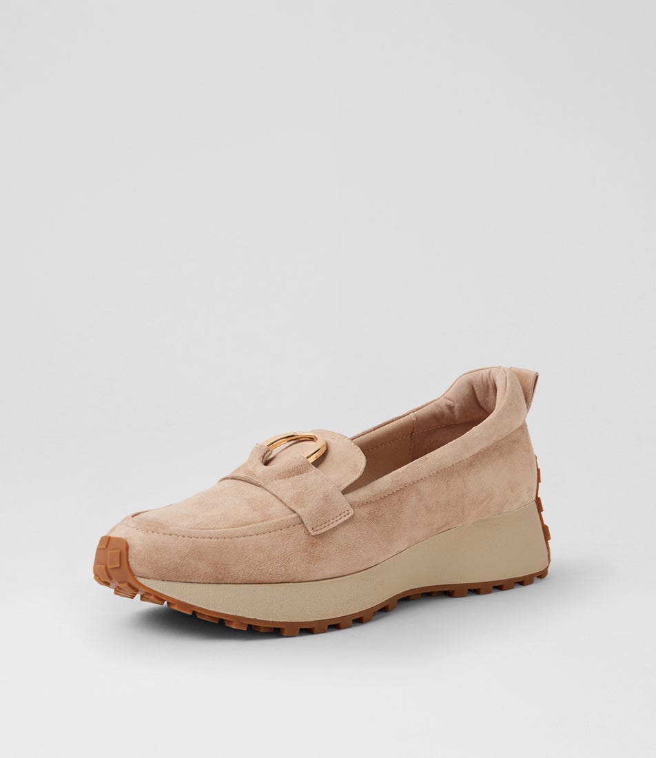 Zester Sandy Suede Slip Ons