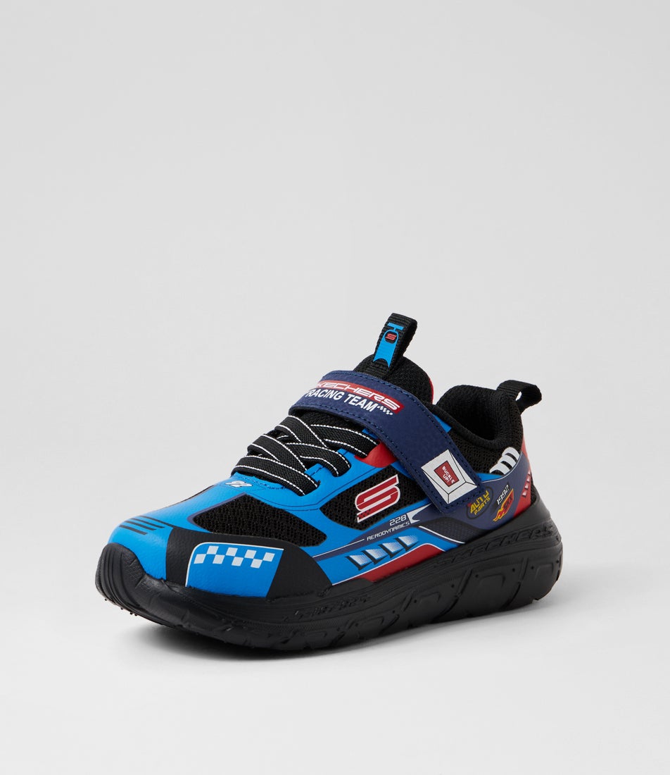 Skech Tracks Toddler Blue Red Sneakers Skech Tracks Toddler Blue Red Sneakers