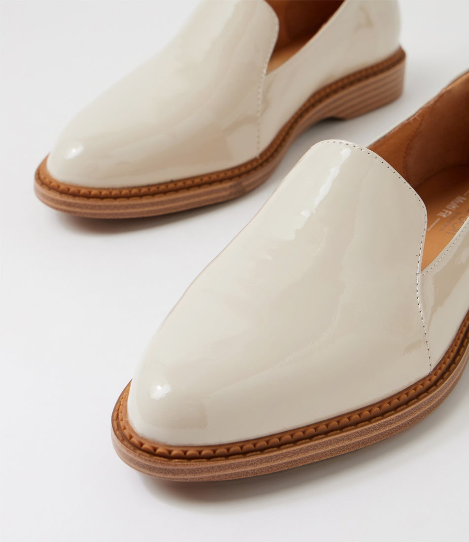 Ericas D Almond Patent Leather Flat Shoes