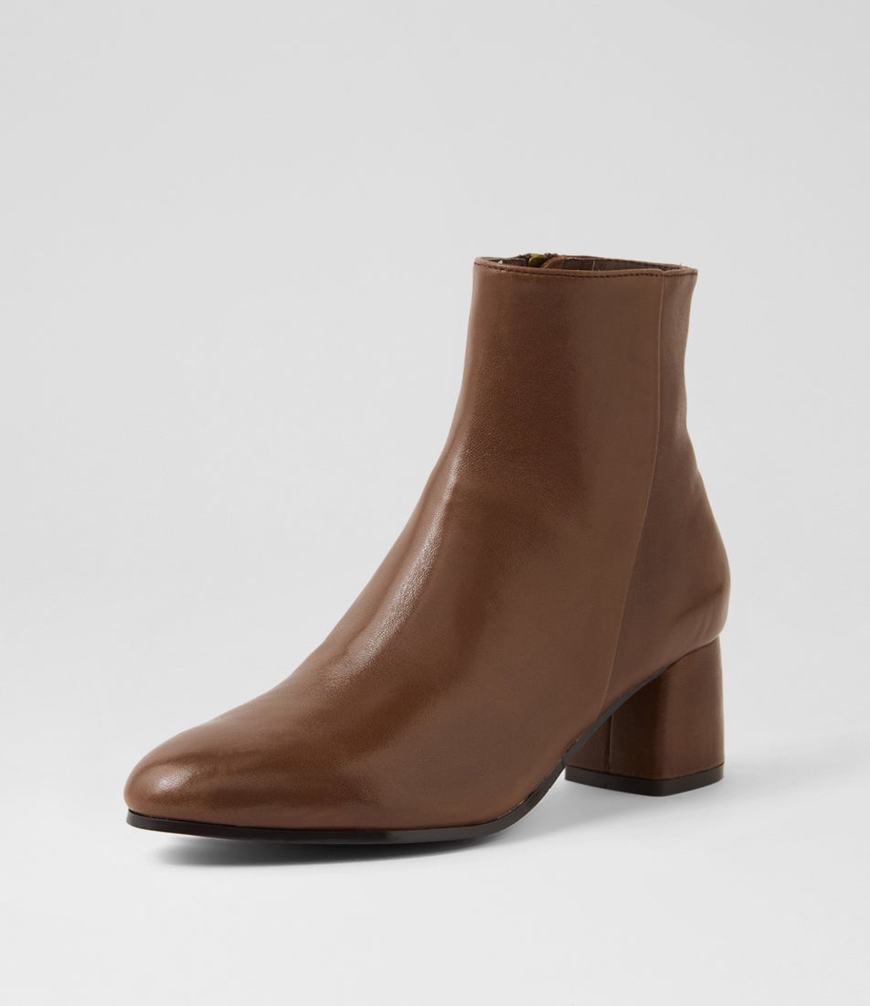 Felton Whiskey Leather Ankle Boots