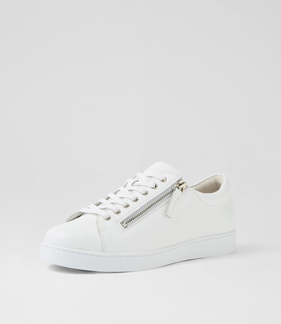 Jelorias White Leather Sneakers