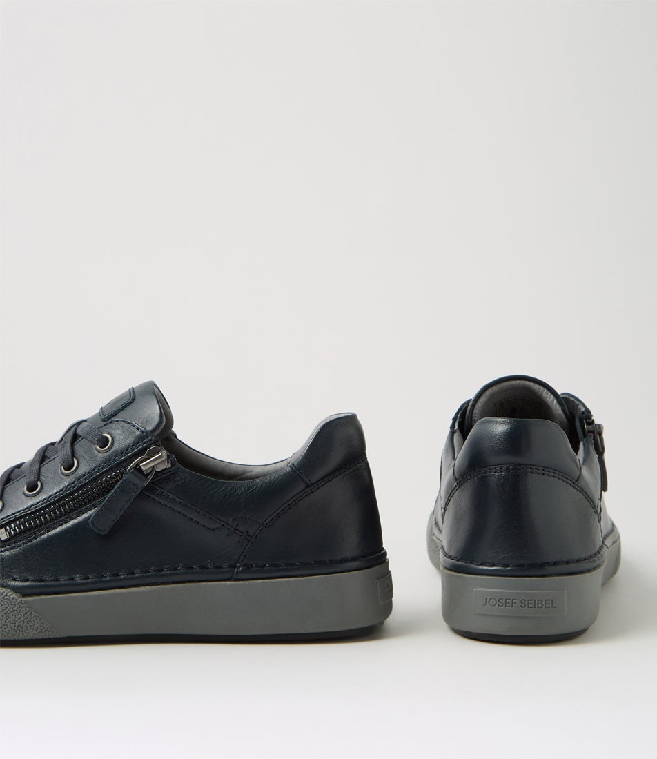 Claire 13 Indigo Leather Sneakers