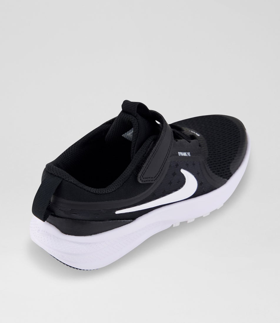 Star Runner 5 Junior Black White Fabric Sneakers