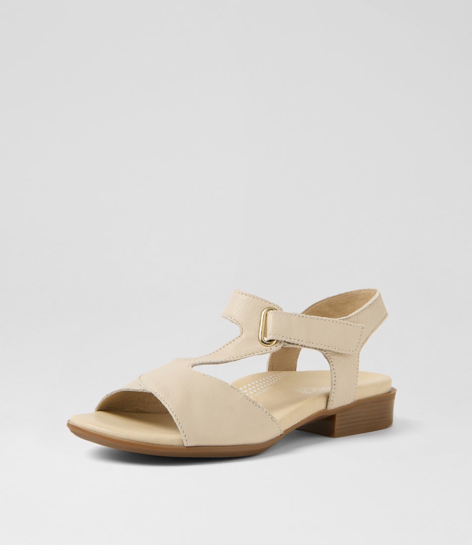 Coras Almond Leather Sandals
