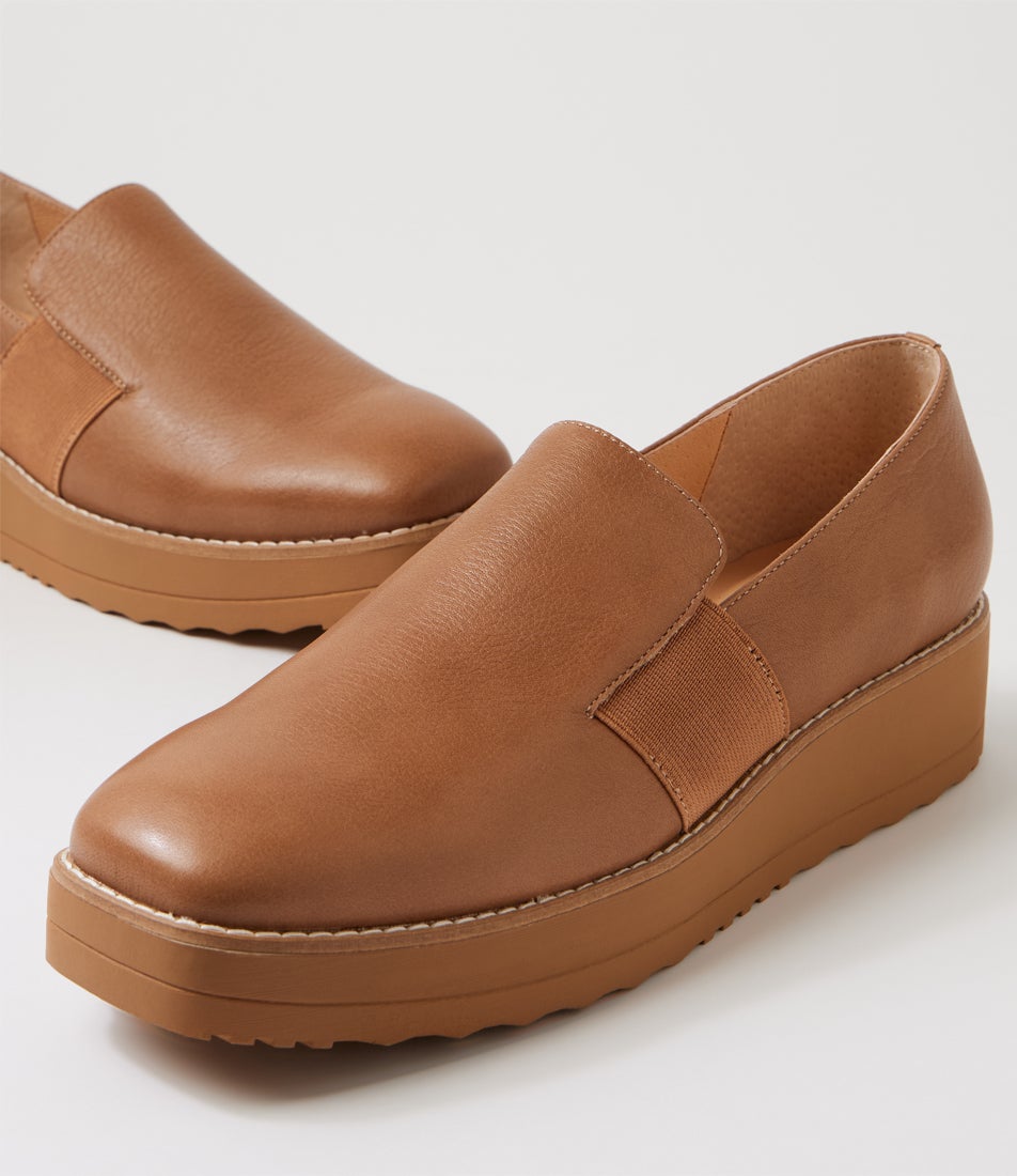 Desco Caramel Leather Loafers Desco Caramel Leather Loafers
