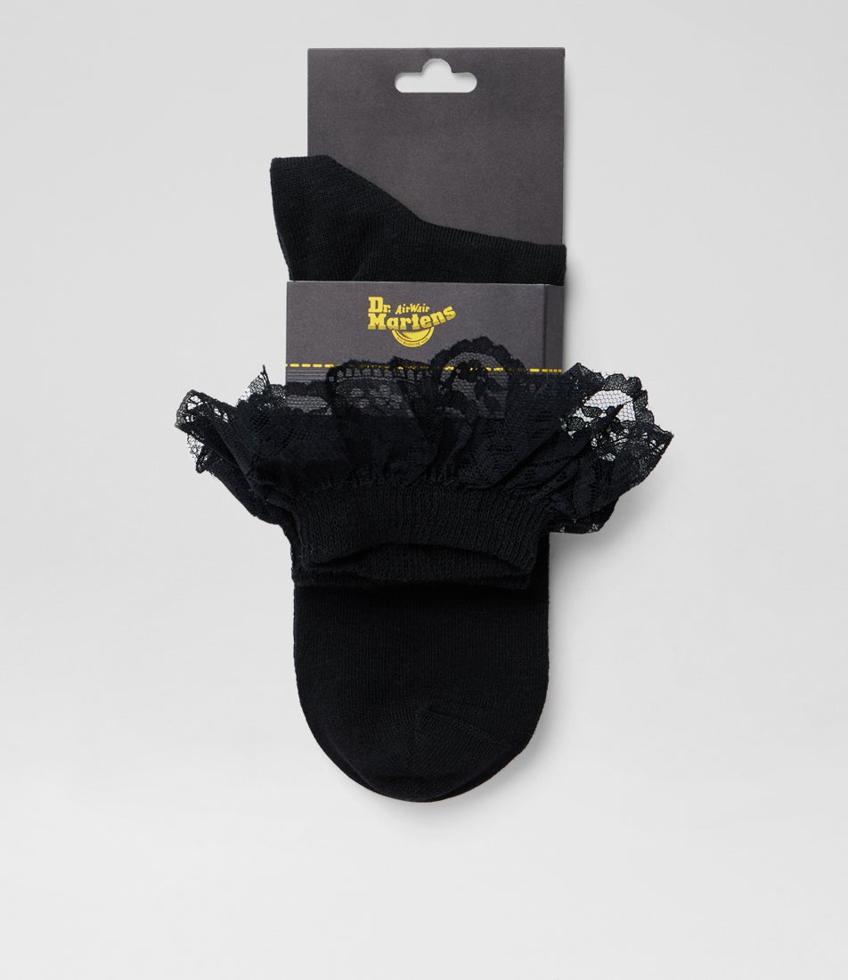 Frill Black Organic Cotton Socks