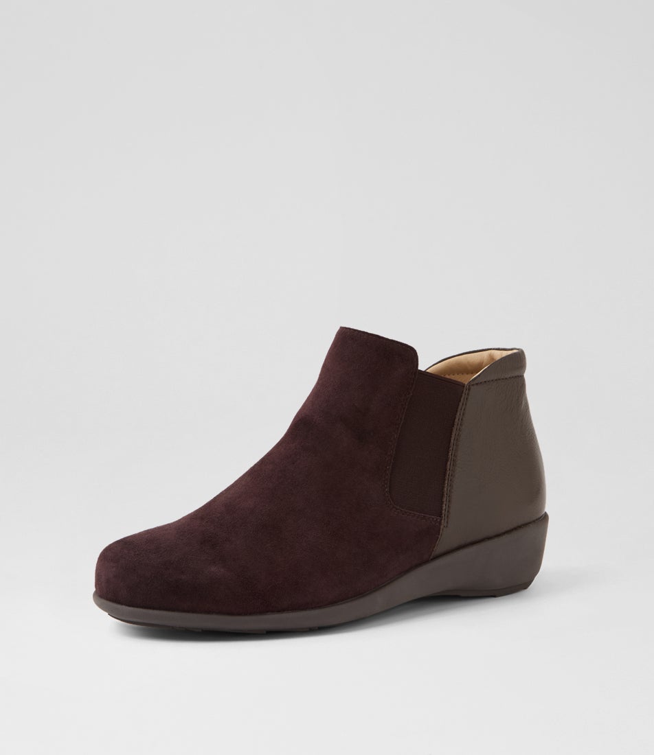Sello Xw Choc Suede Leather Ankle Boots