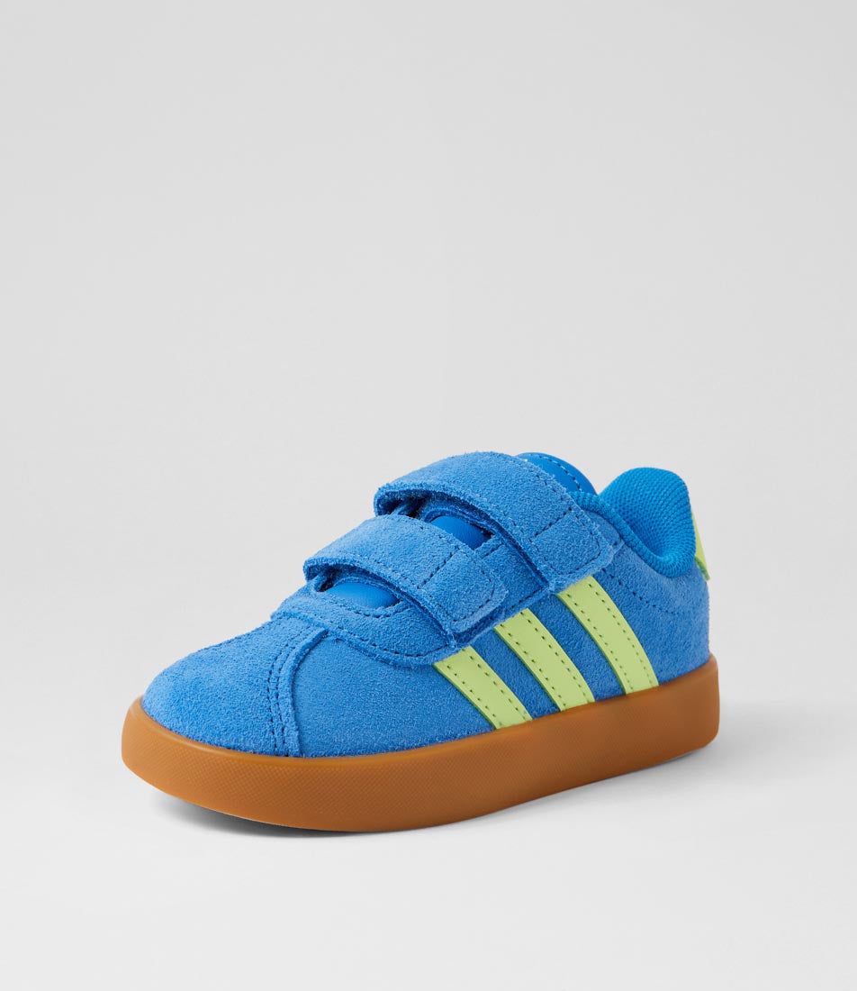 Vl Court 3 Cf I Toddler Bright Royal Pulse Lime Gum Fabric Sneakers