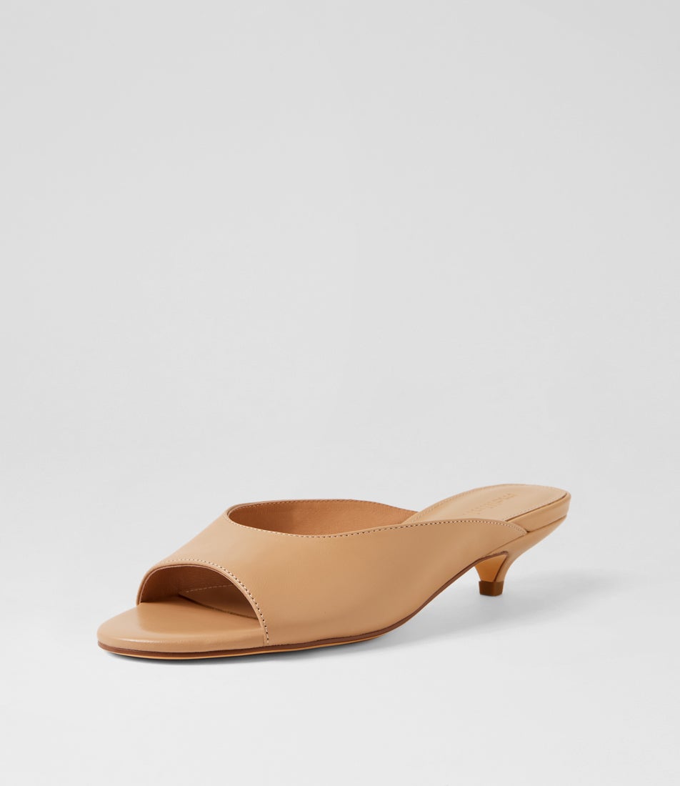 Nammer Dark Nude Leather Sandals