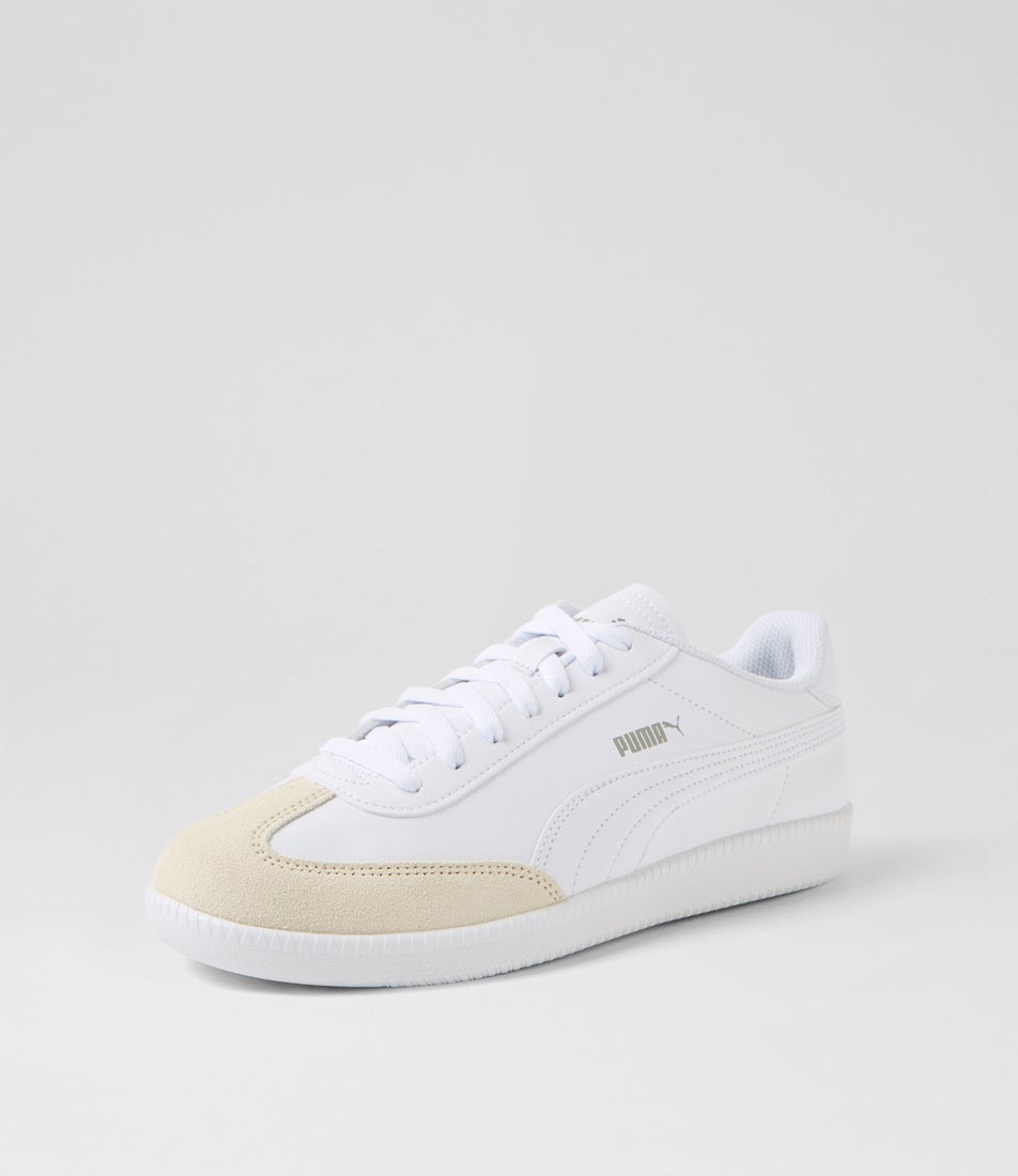 398174 Puma 9 White Alpine Snow Grey Sneakers