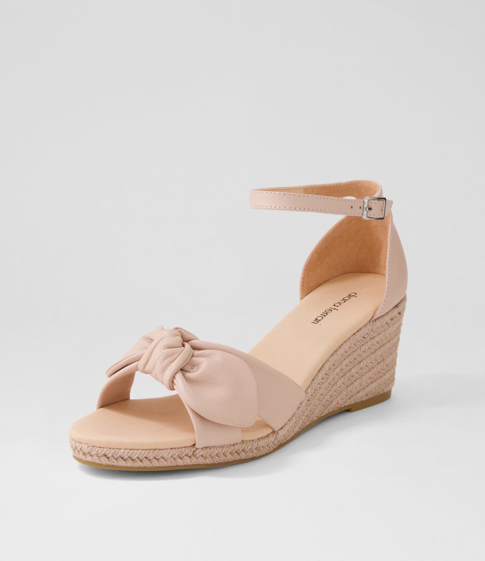 Jennalea Rose Leather Rope Sandals