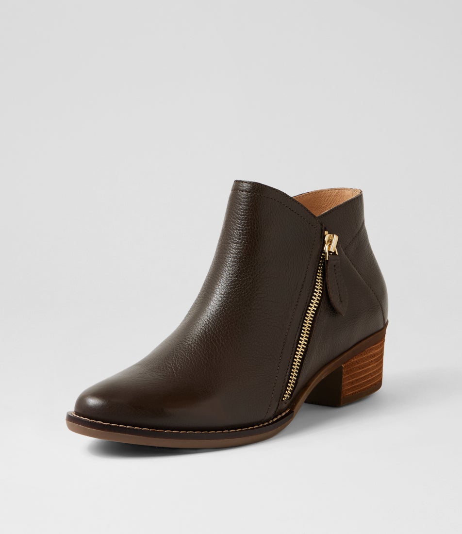 Eisa Xf Choc Leather Ankle Boots